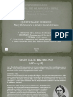 Questionário Dirigido (Mary Richmond e o Serviço Social de Casos)