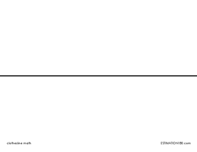 Single Clothesline Math PDF