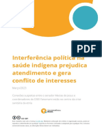 Interferência Política Na Saúde Indígena Prejudica Atendimento e Gera Con Ito de Interesses