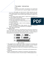 Flow meter instructions: 一、 Converter Features ：