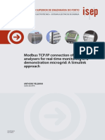 Real-time monitoring of a microgrid using Modbus TCP/IP