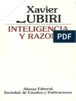 Zubiri, X. Inteligencia y Razón. 1983