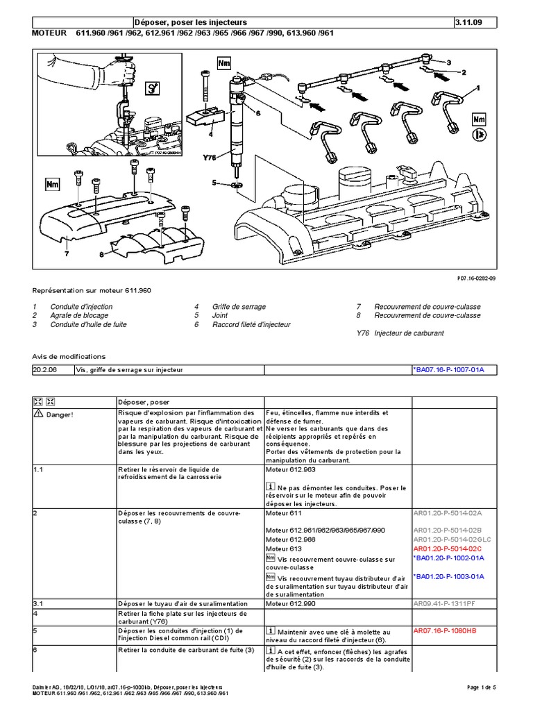 Montage et serrage des injecteurs CDI | PDF | Injection (moteur) | Vis ...