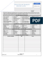 Asignación de Trabajo Seguro (Ats) : Empresa: Responsable: Tarea/ Actividad: Ats N°: Área/ Ubicación: Fecha