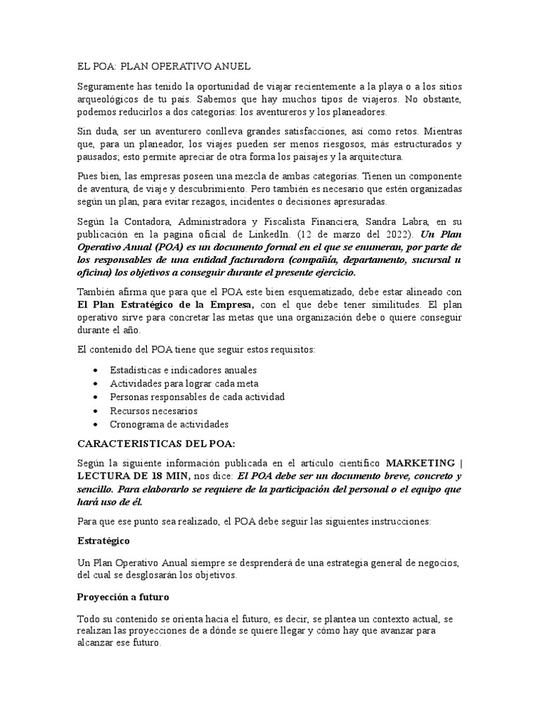 El Poa | PDF | Negocios