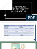 Autonomous Learning Project (Alp) Basic 03