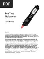 Pen Type Multimeter User Manual