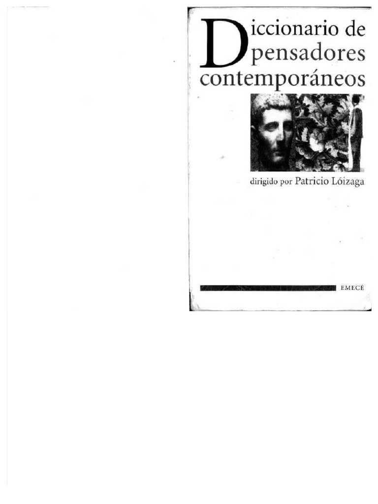 Diccionario Pensadores Contemporaneos PDF