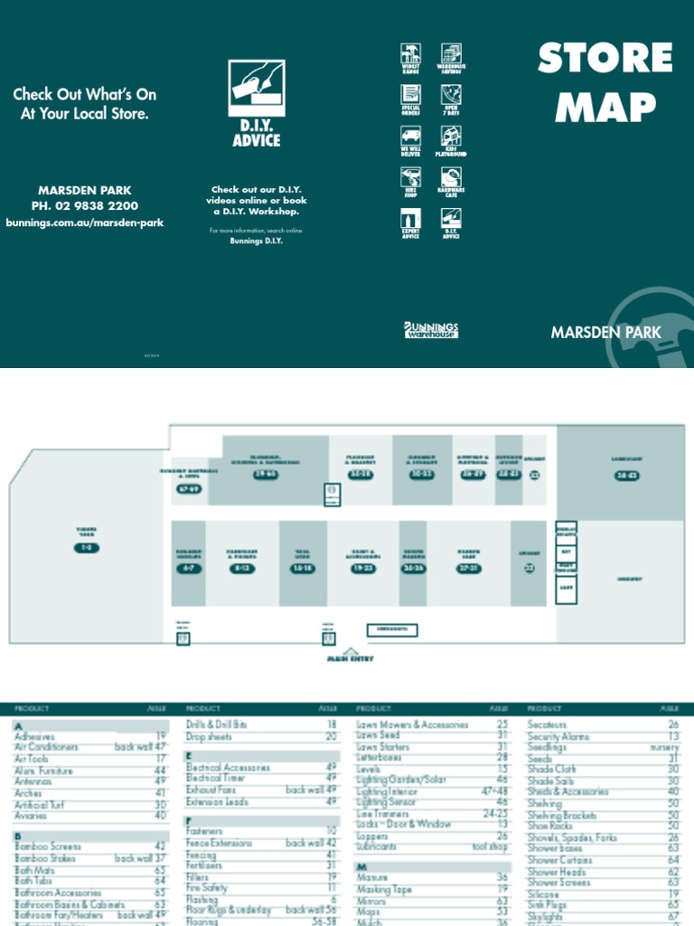 Bunnings Store Map Marsden Park PFO  PDF Bathroom Door