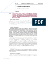 Extracto de La Orden de 16 Sept 2022 de La Consej Educ, Por La Que Se Convocan Premios ESO