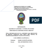 Facultad de Ciencias Económicas Y Financieras Carrera de Contaduria Pública Unidad de Postgrado