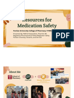 Resources For Medication Safety Lecture - Viswanathan