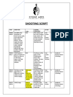 Unit 8 - Shooting Script