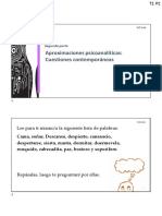 Aproximaciones Psicoanalíticas: Cuestiones Contemporáneas: Tema 2