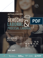 BROCHURE - I Curso de Actualización de Derecho Laboral y Procesal Laboral