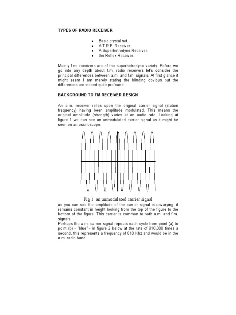 FM Radio Receiver PDF Frequency Modulation Detector (Radio)
