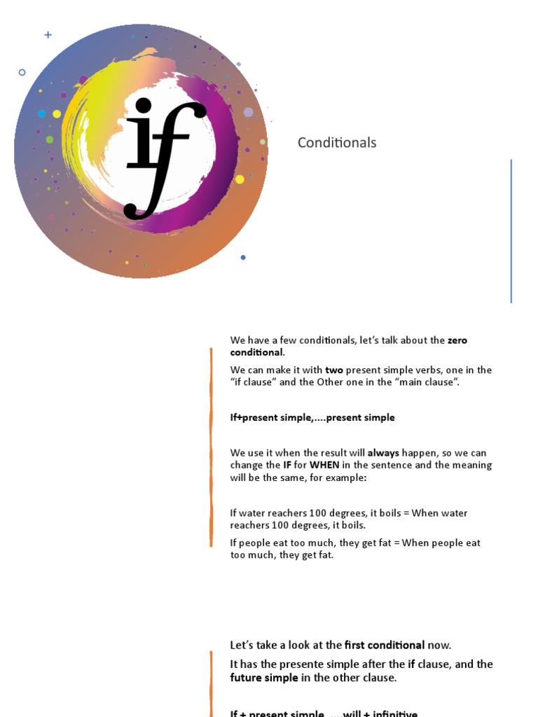 Understanding Zero and First Conditionals | PDF