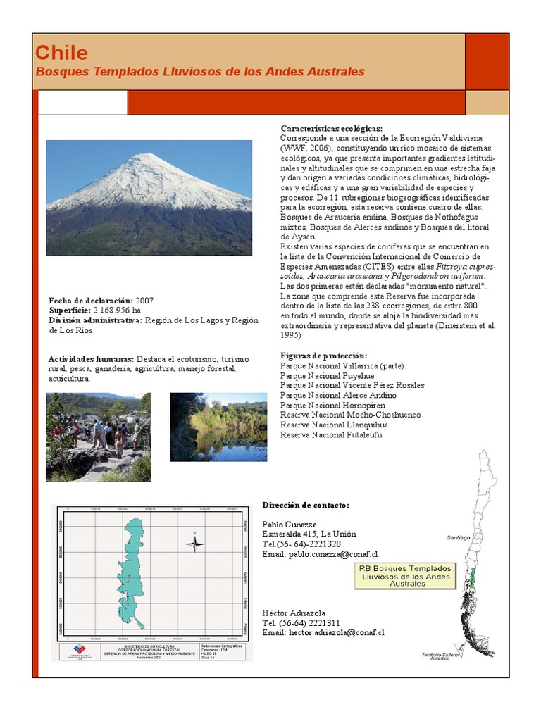 Bosques Templados de Chile: Biodiversidad y Ecoturismo | PDF