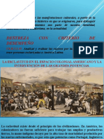 2-LA ESCLAVITUD EN EL ESPACIO COLONIAL AMERICANO Y LA INTERVENCIÓN DE LAS GRANDES POTENCIAS. 2do BGU 22 - 23