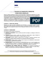 (Tec-5045 Condicionado Póliza de Seguro de Transporte Terrestre - Condiciones Generales - Secat