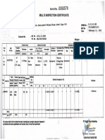 Mill'S Inspection Certificate: Contract No.: MP No. 1234.23.0002 PO No. PA/.2302/00042 Shipper