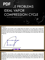 Problems Ideal Vapor Compression