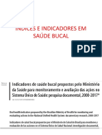 Ã - Ndices e Indicadores em Saã - de Bucal