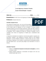 SAP - Inspeção Parcial - Sinalização de emergência