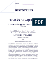 Aristote _ de l'âme _ livre III _ Commentaire de Thomas d'Aquin