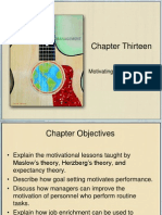 Chapter Thirteen: Motivating Job Performance