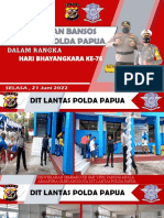 Laporan Giat Baksos Dan Bansos Serentak Polda Papua 21 Juni