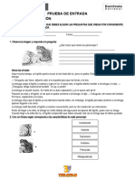 Pruebas de Entrada - 3° - Comunicacion