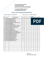 Daftar Excel Absen SMP