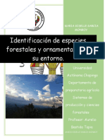 Identificación de Especies Forestales y Ornamentales de Su Entorno