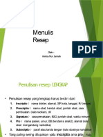 Materi Penulisan Resep