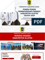 Kab. Klaten - Paparan Bupati Musrenbangwil 2023