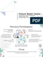 Hukum - Badan Usaha - Non Badan Hukum - Firma