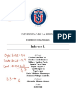 Informe 1.: Universidad de La Serena