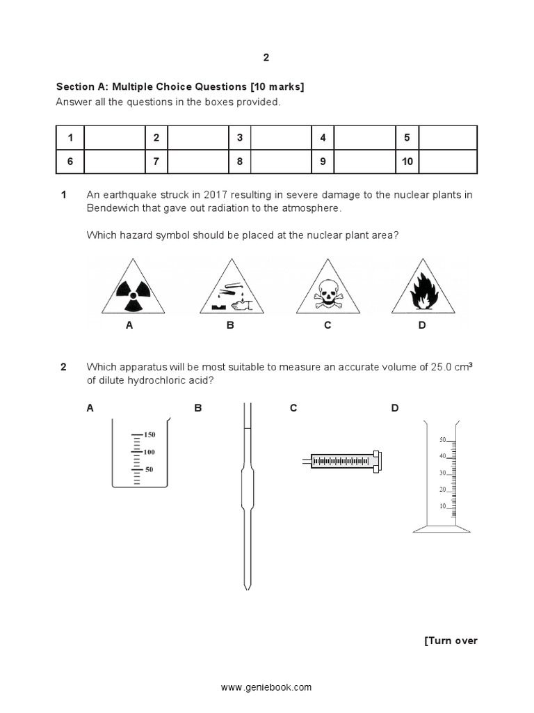 Secondary 1 - Science - SA1 - 2019 - 1 | PDF