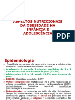 Obesidade Na Adolescência Slides, PDF, Obesidade