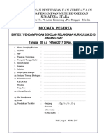 Biodata Peserta Gusar 2017