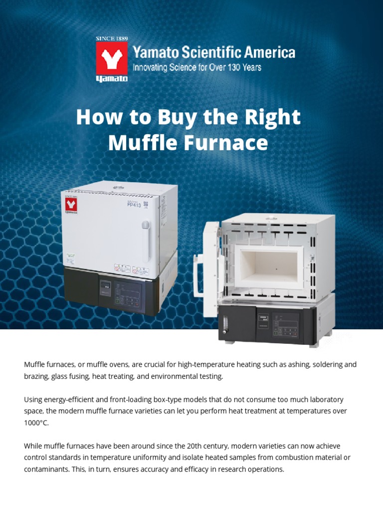 How To Buy The Right Muffle Furnace PDF Thermocouple Materials Science