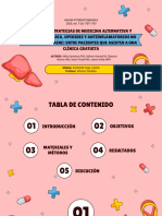 El Uso de Estrategias de Medicina Alternativa y Complementaria, Opioides y Antiinflamatorios No Esteroideos (Aine) Entre Pacientes Que Asisten A Una Clínica Gratuita