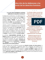 La Protección de Defensores de Derechos Humanos