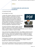 ConJur - Requisitos para A Execução Do Contrato de Honorários Advocatícios - José Rogério Cruz e Tucci