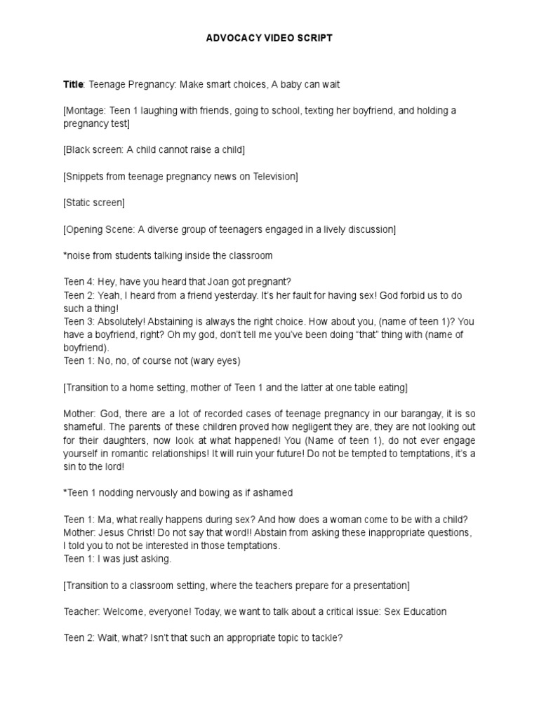 Ideas For Advocacy Video