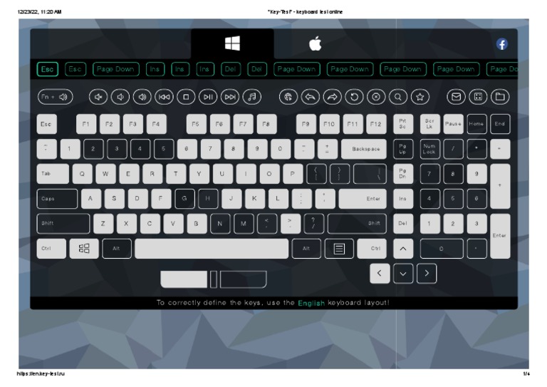 Key Test Keyboard Online