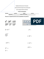 Examen Matemática 4y5