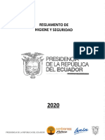 Reglamento de Seguridad e Higiene en El Trabajo 2020