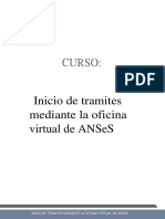 Inicio de Tramite Virtual Ante Anses